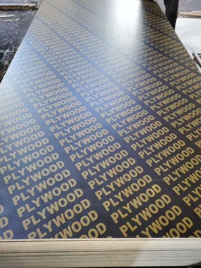 Factory 18mm Marine Concrete Construction Formwork WBP Phenolic Black and Brown Film Faced Shuttering Plywood