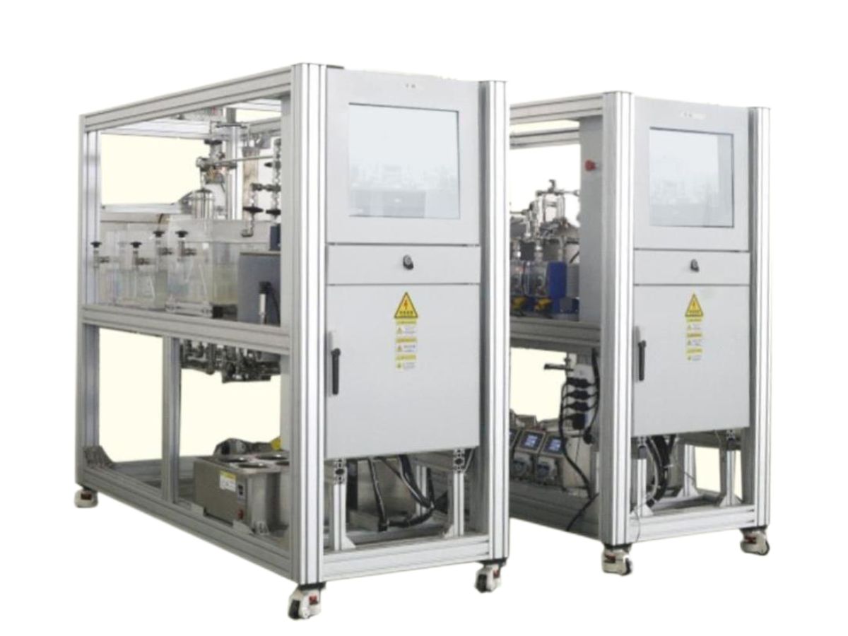 Oil and water treatment simulation system