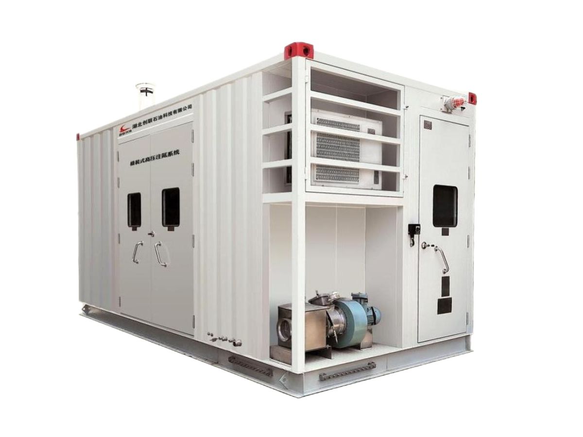 Skid-mounted high-pressure nitrogen injection system