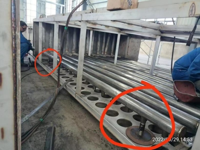噴吹管模具定位組裝