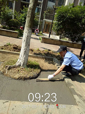 香梅人家員工齊心協(xié)力美化小區(qū)環(huán)境