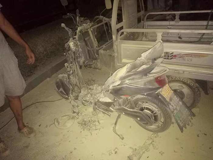電瓶車起火事件