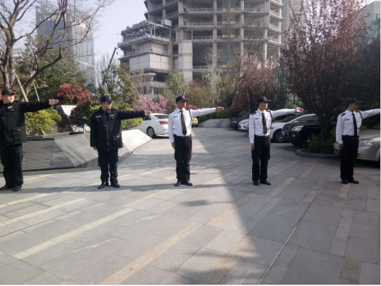 香梅保安日常訓(xùn)練--寧波綠地中心