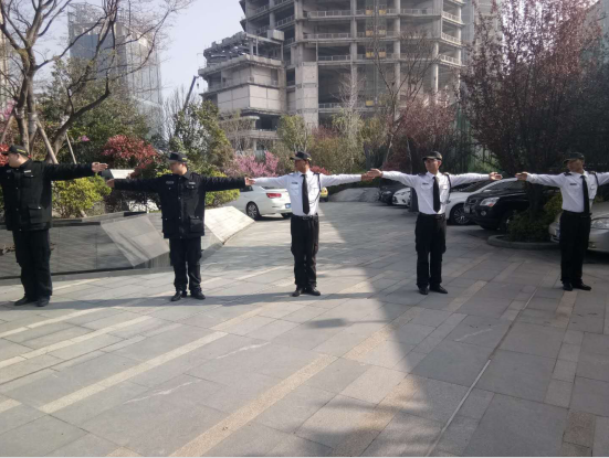 香梅保安日常訓(xùn)練--寧波綠地中心