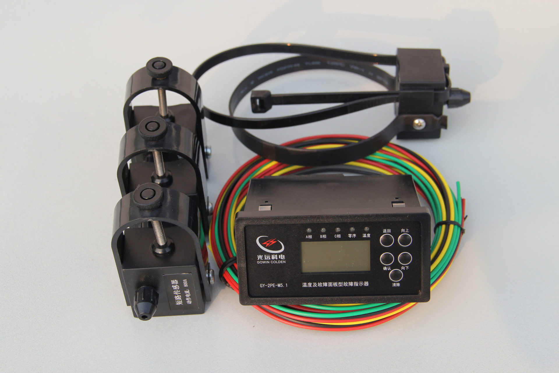 温度及故障面板型故障指示器GY-2PE-M5.1(AC)