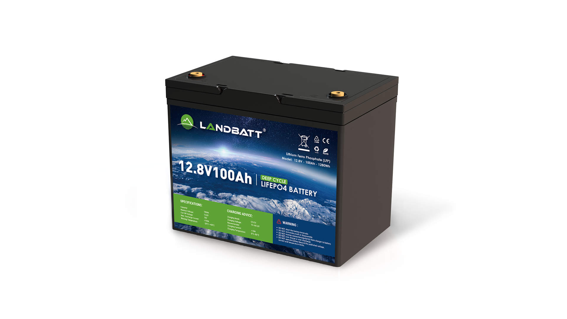 Deep cycle lithium battery