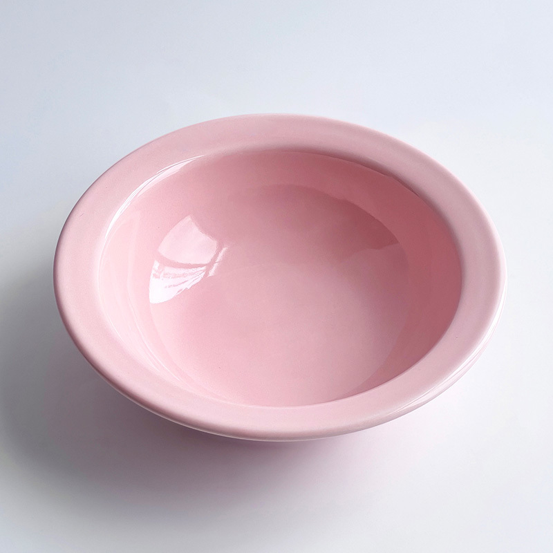 Solid color saucer bowl