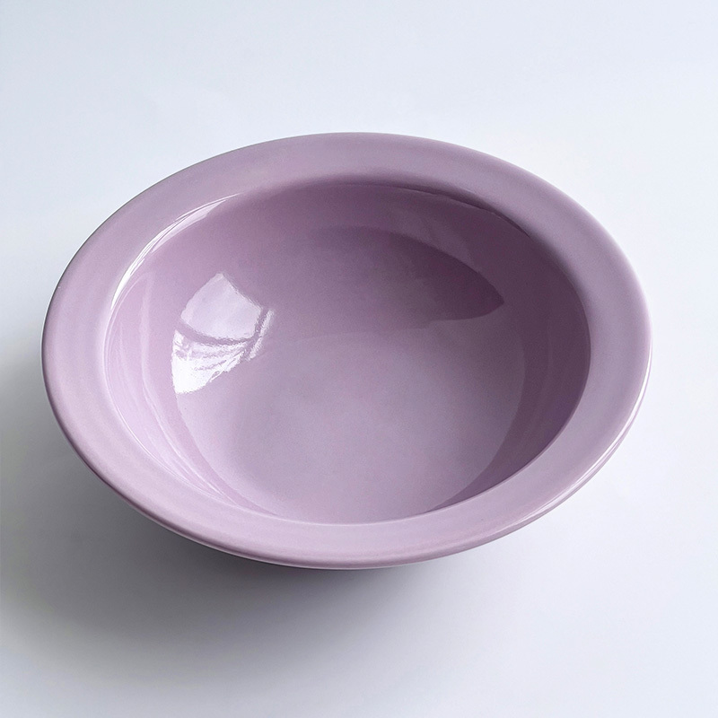 Solid color saucer bowl