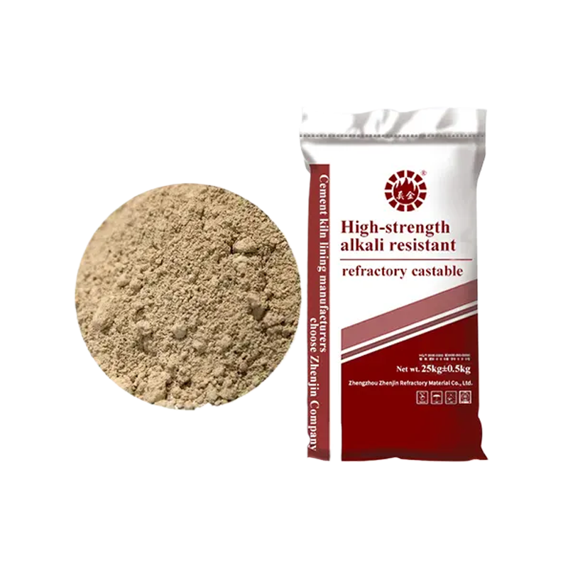 High-strength alkali resistant castable