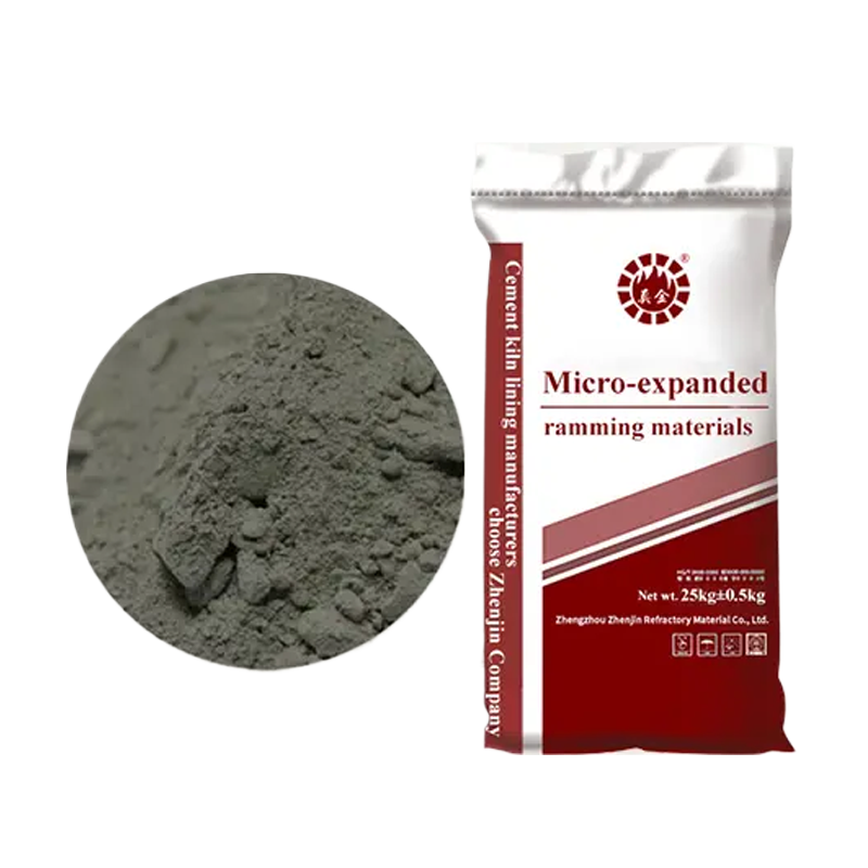 Micro-expanded refractory plastic