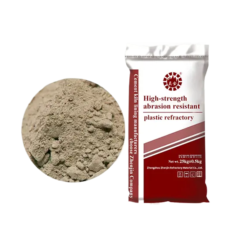 High-strength wear-resistant refractory plastic