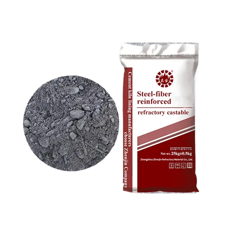 Steel-fiber reinforced castable