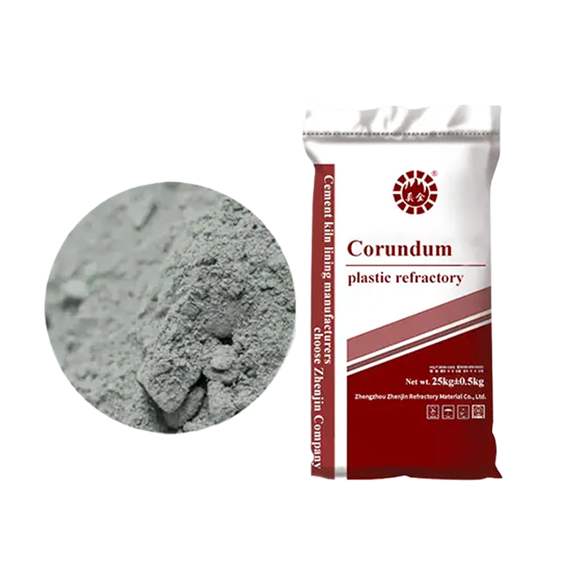 Corundum refractory plastic
