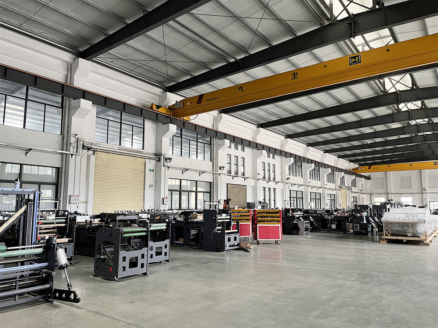 A corner of the warehouse