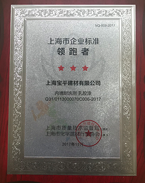 上海市企业标准领跑者