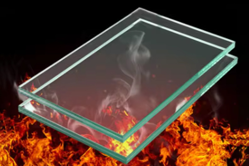 Composite fire proof glass