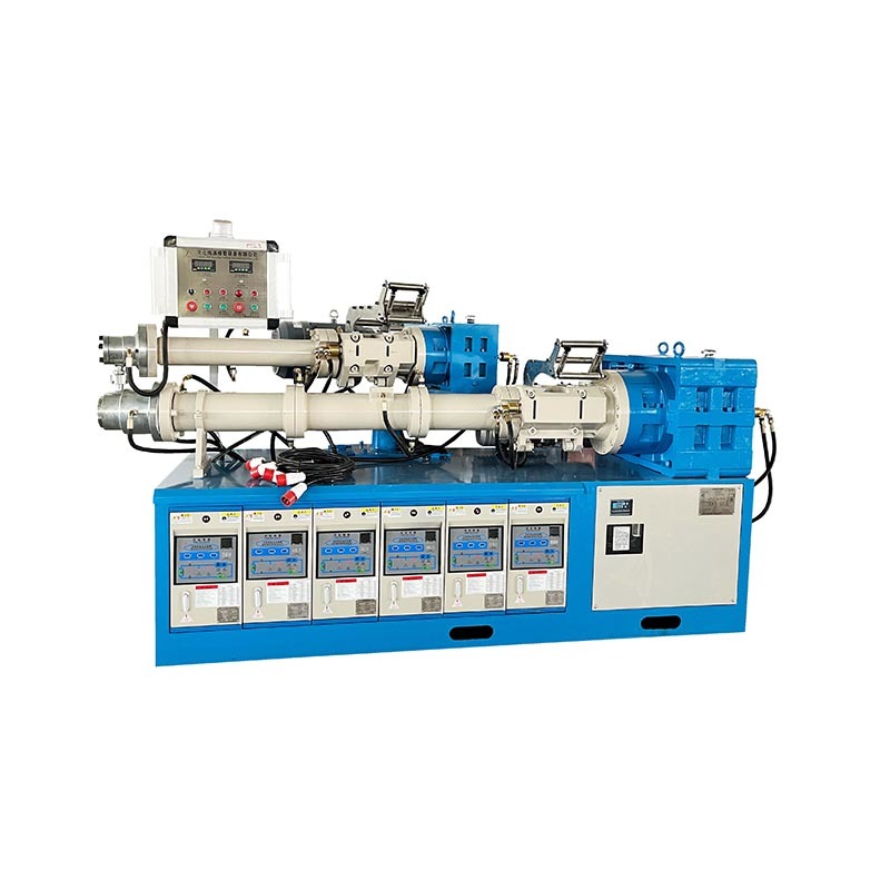 90+65 Exhaust Type Cold Feed Rubber Two Composite Extruder