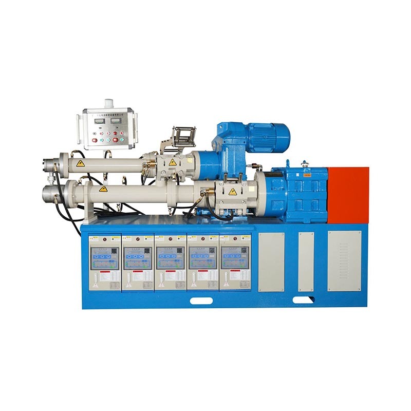 75+65 Exhaust Type Cold Feed Rubber Two Composite Extruder