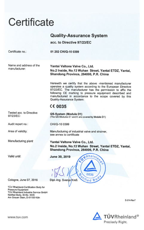 Yantai Valtone Valve