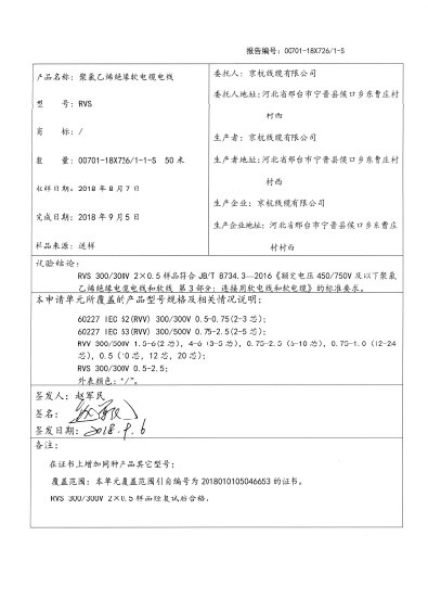 檢驗報告