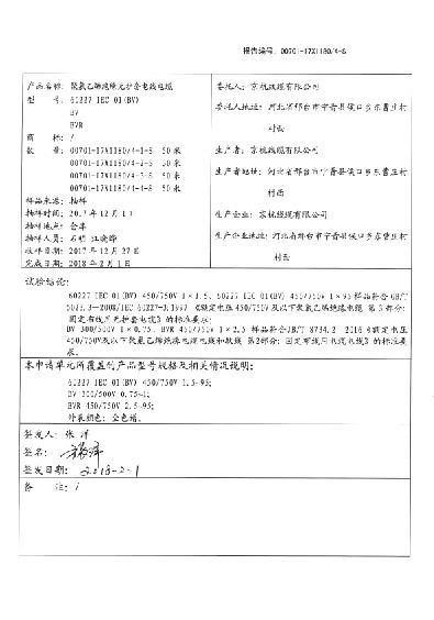 檢驗報告