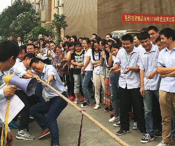 Warmly celebrate Suijing Optoelectronics' 2016 tug-of-war...