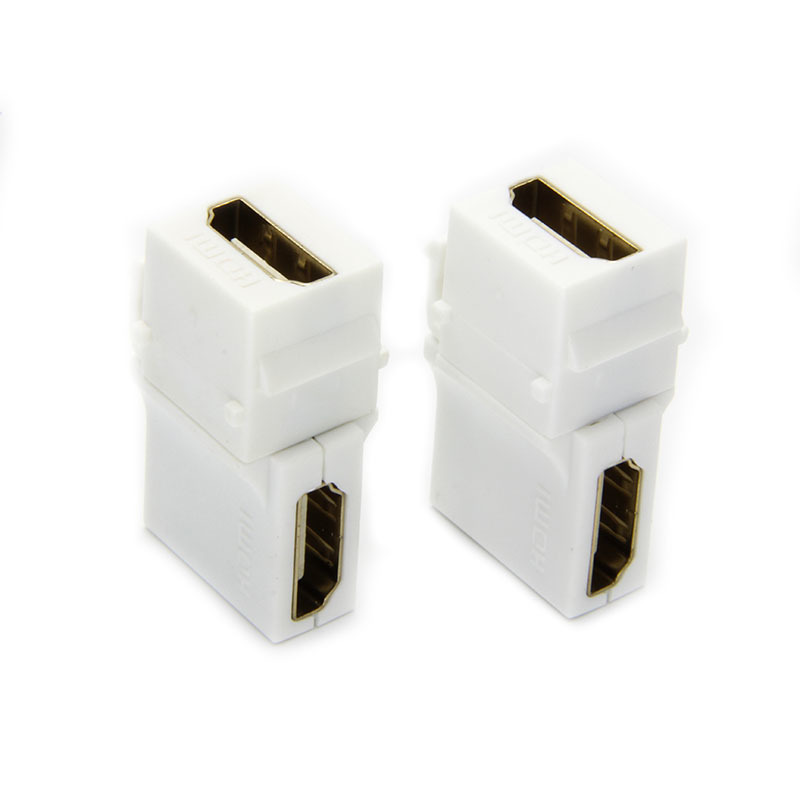 HDMI A female to A female white,righ
