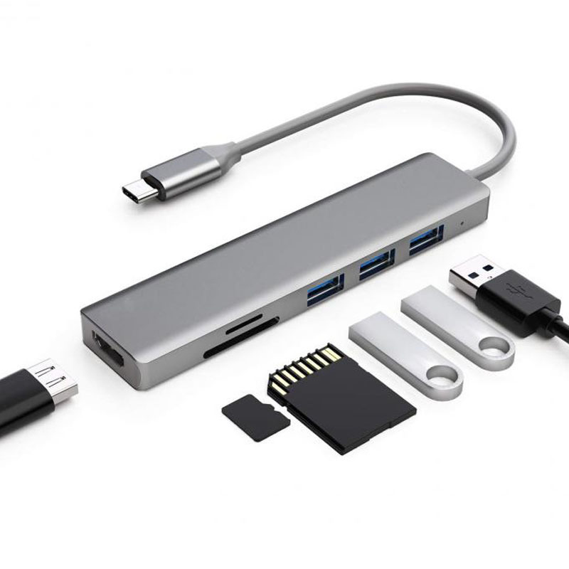 Multiport Usb C Hub Type C Hub Adapter Dock Station With 4k Hdmi Usb 3.0 Pd Charging