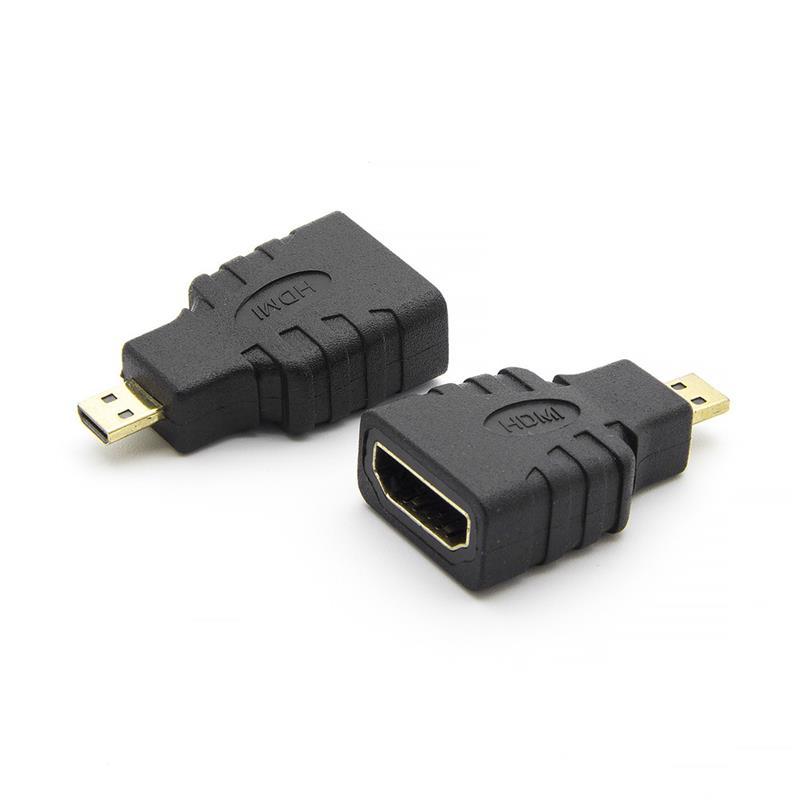 180°HDMI A female to D male