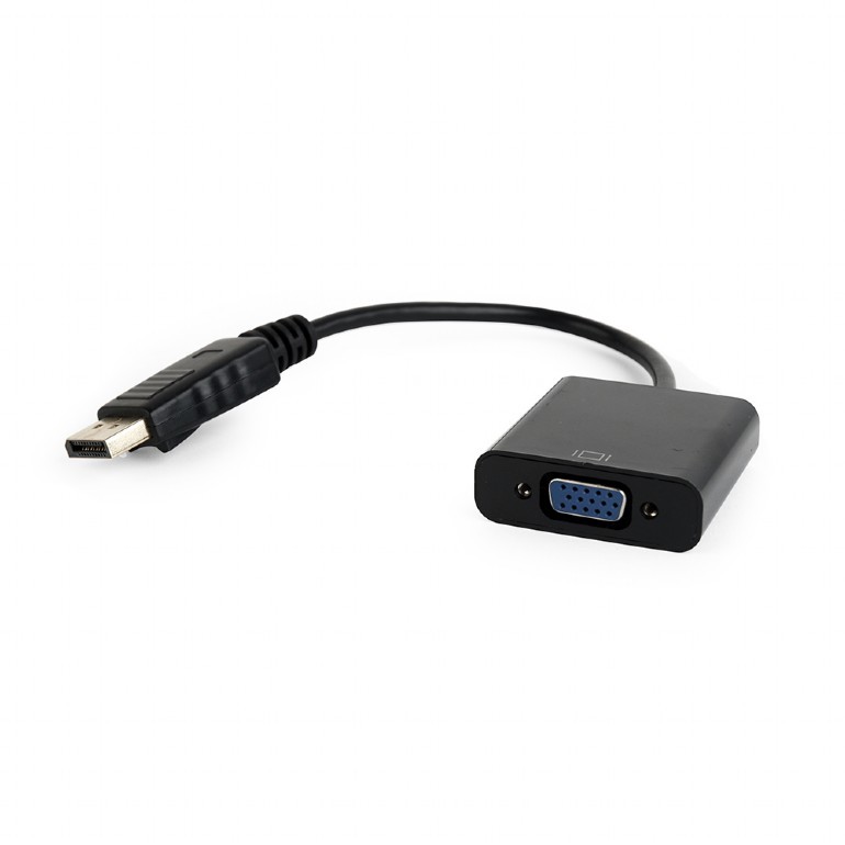 DisplayPort to VGA adapter cable, black, blister