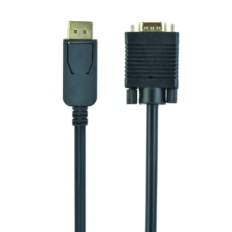 DisplayPort to VGA adapter cable, black, 1.8 m