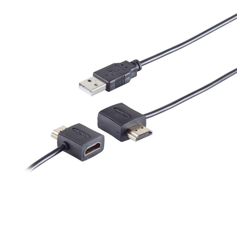 USB 2.0 Male to Adapter A male to A female