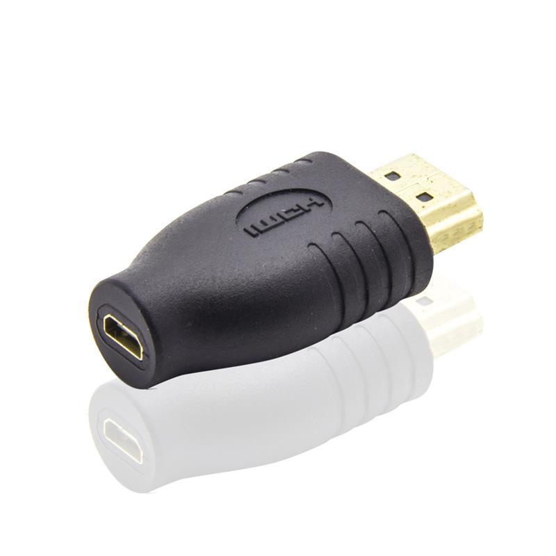 HDMI A male to D female, long
