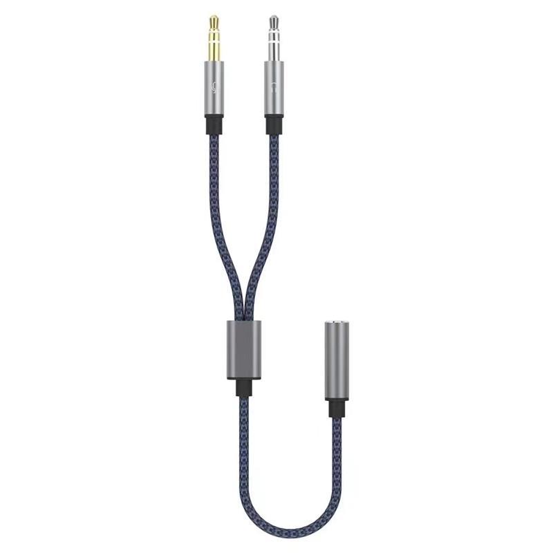 3.5mm stereo female to  3.5mm stereo male and 3.5mm stereo male