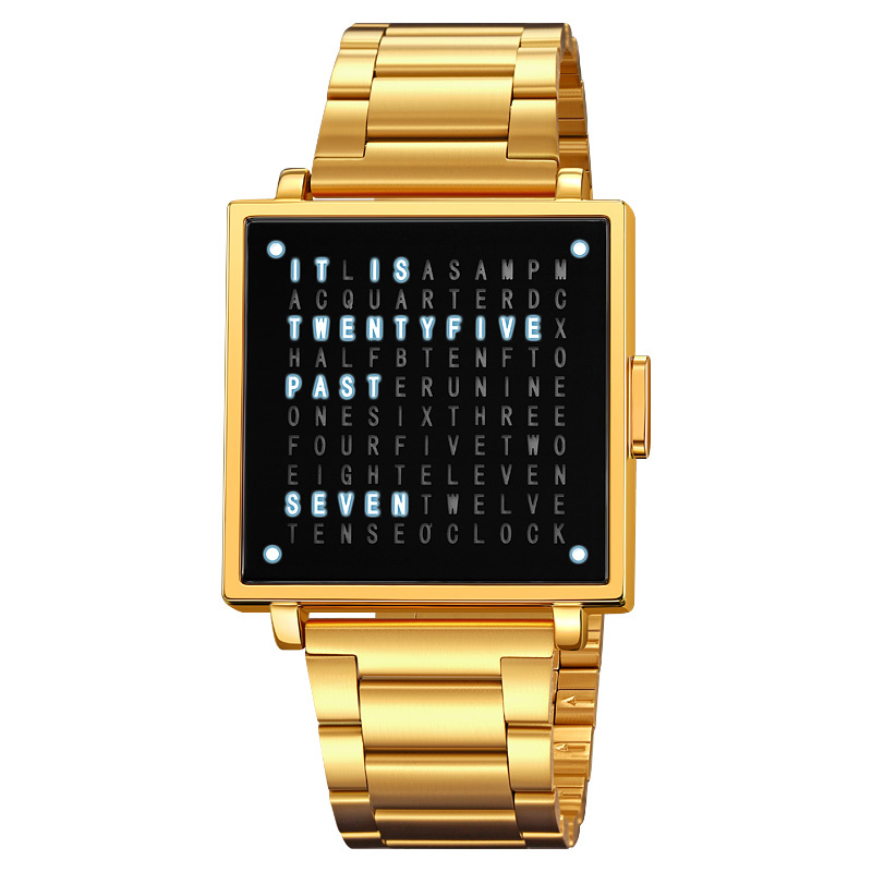 Multifunctional square sports electronic watch