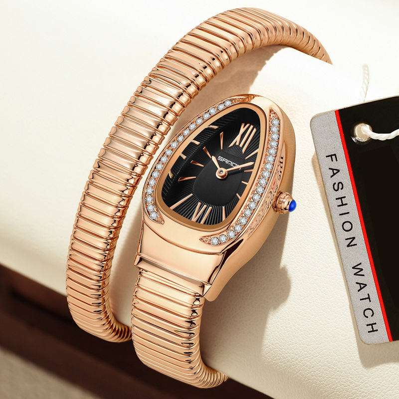 Snake diamond-set watch