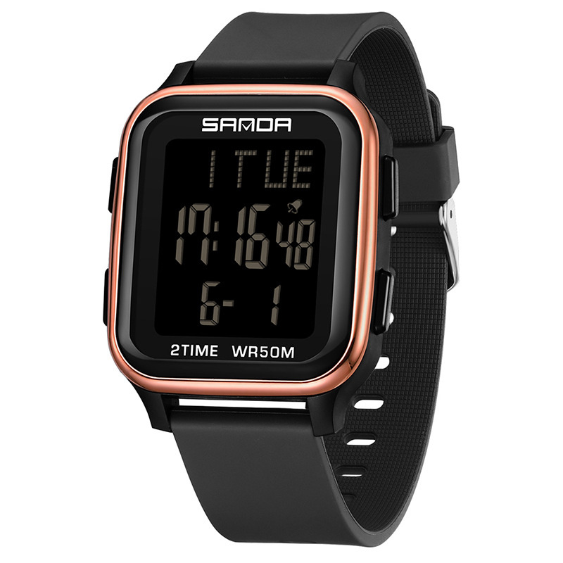 Square multi-functional sports watch