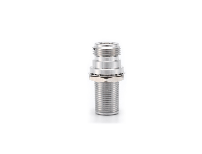 N 75Ω Female to N 75Ω Female Bulkhead RF Adapter
