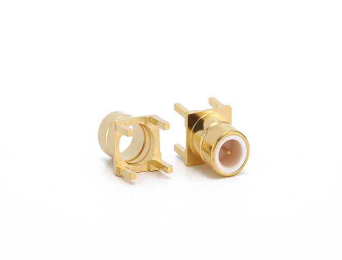 SMB 75Ω male RF coaxial connector for PCB mount