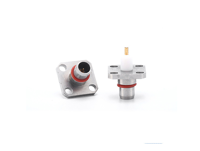 BMA公头法兰安装射频连接器军品级JBMA-JFD10G