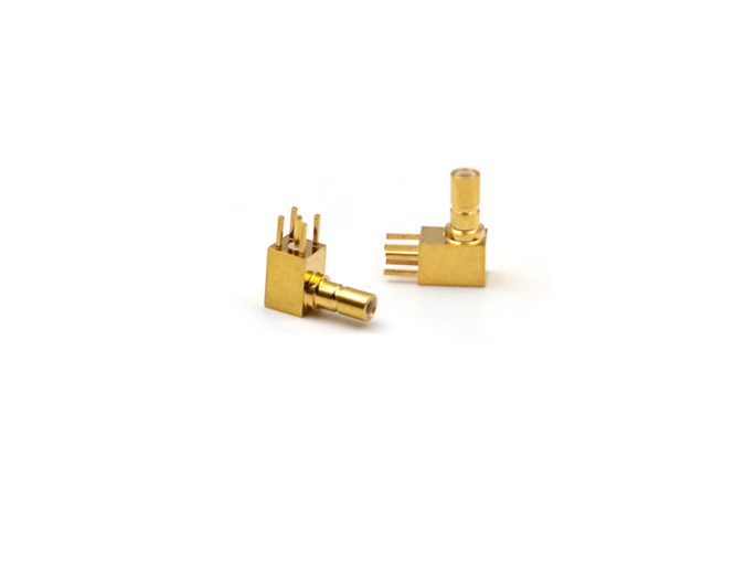 RF Connector SSMB Male Right Angle PCB Mount