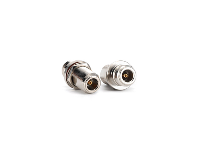 Double N female bulkhead RF Coaxial Adapter