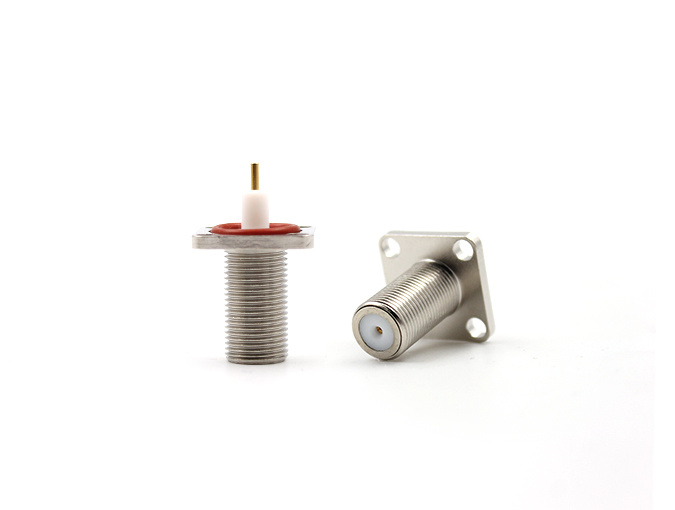 F Type Female Bulkhead Connector for Flange Terminal