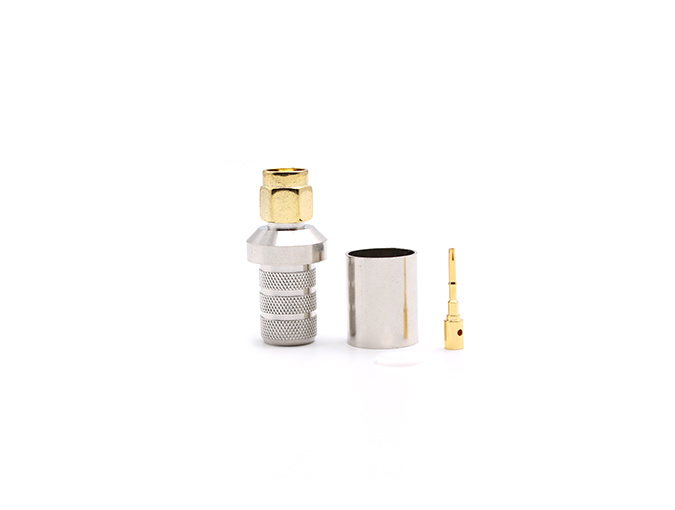 RPSMA Male Straight Connector for LMR400 Cable