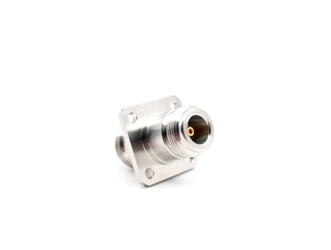 N Female to Female Flange Stainless Steel RF Adapter
