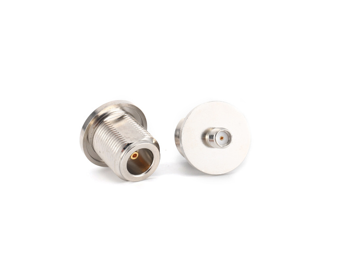 RF Coaxial Adapter N female to SMA female bulkhead