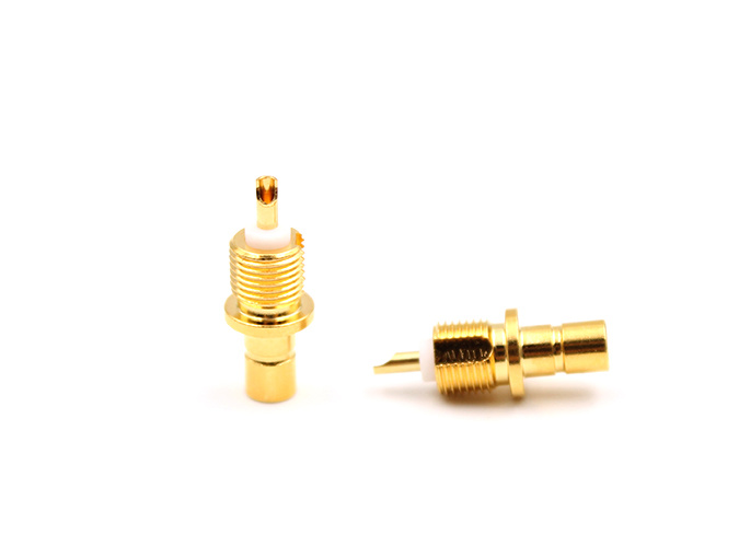 RF Coaxial Connector SMB Male Bulkhead Connector Terminal