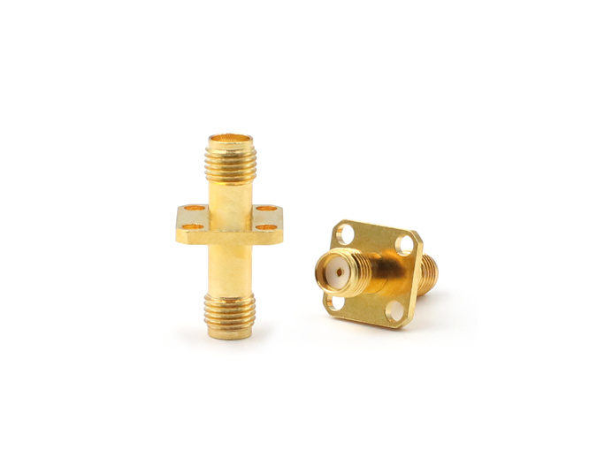 SMA female to SMA female 4 Holes Flange RF Coaxial Adapter