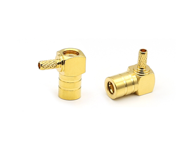 RF Connector SMB  Female Right Angle For  RG316 Cable Crimp