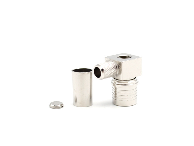 RF Connector QMA Male Right Angle For LMR240 Cable